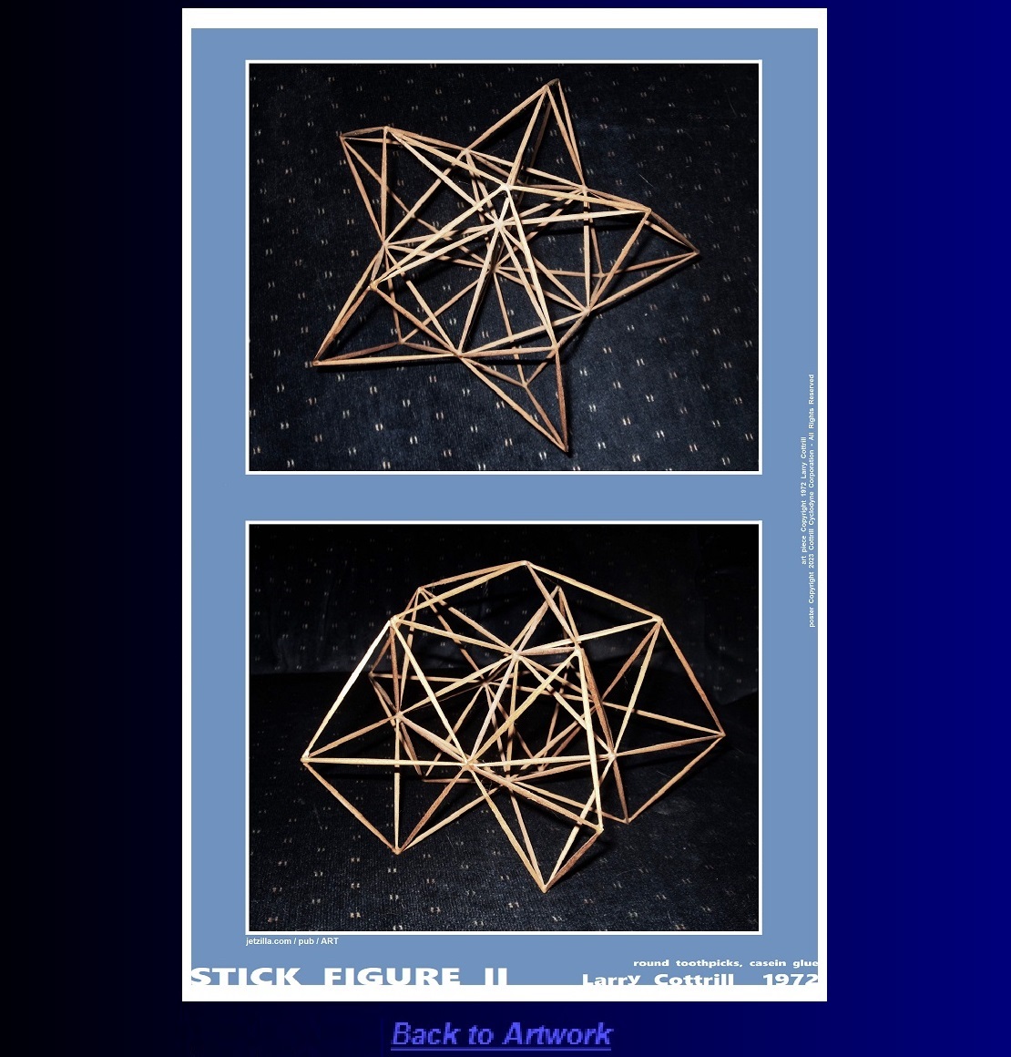 Portrait poster: Stick Figure II by Larry Cottrill